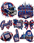 New York Giants Sticker Collage gang sheet