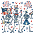 Skeleton Flag, Fireworks