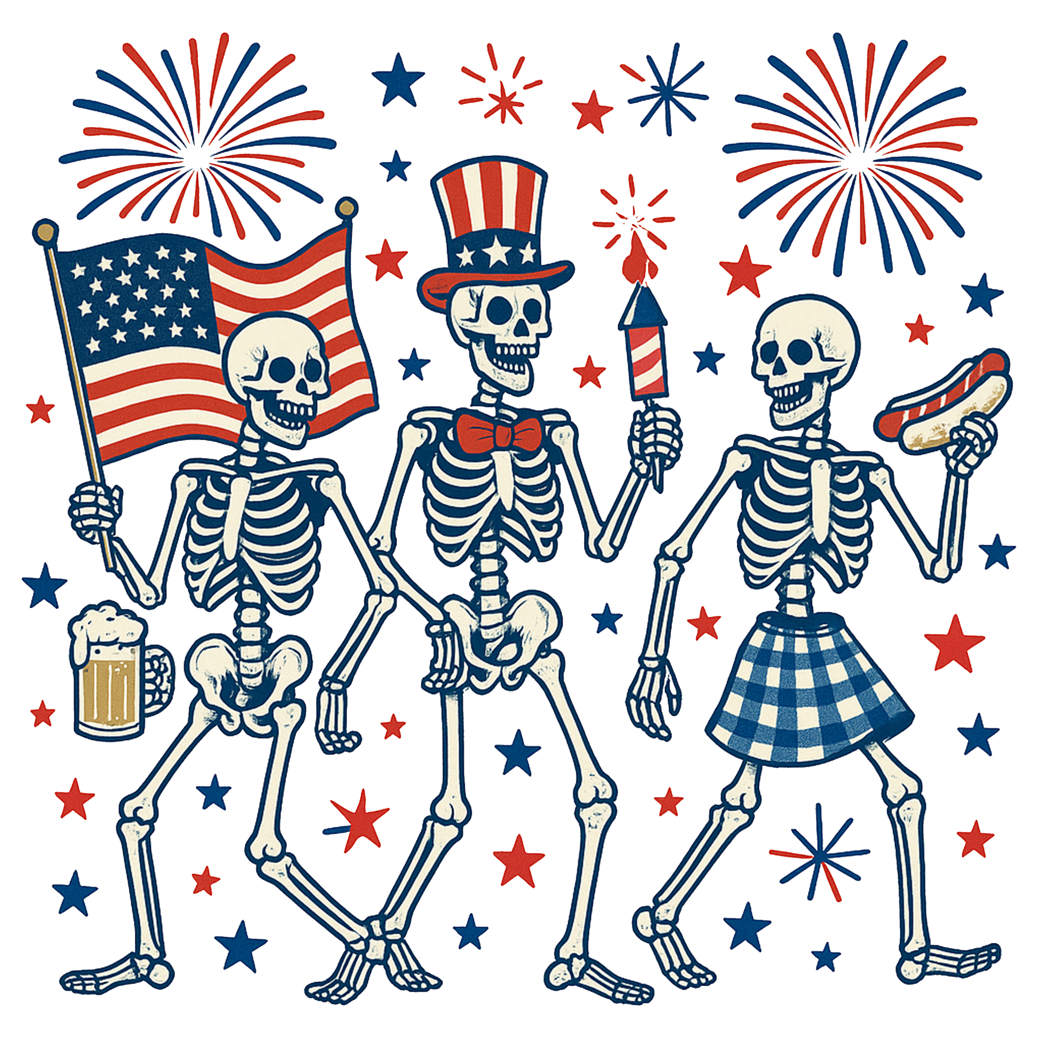 Skeleton Flag, Fireworks