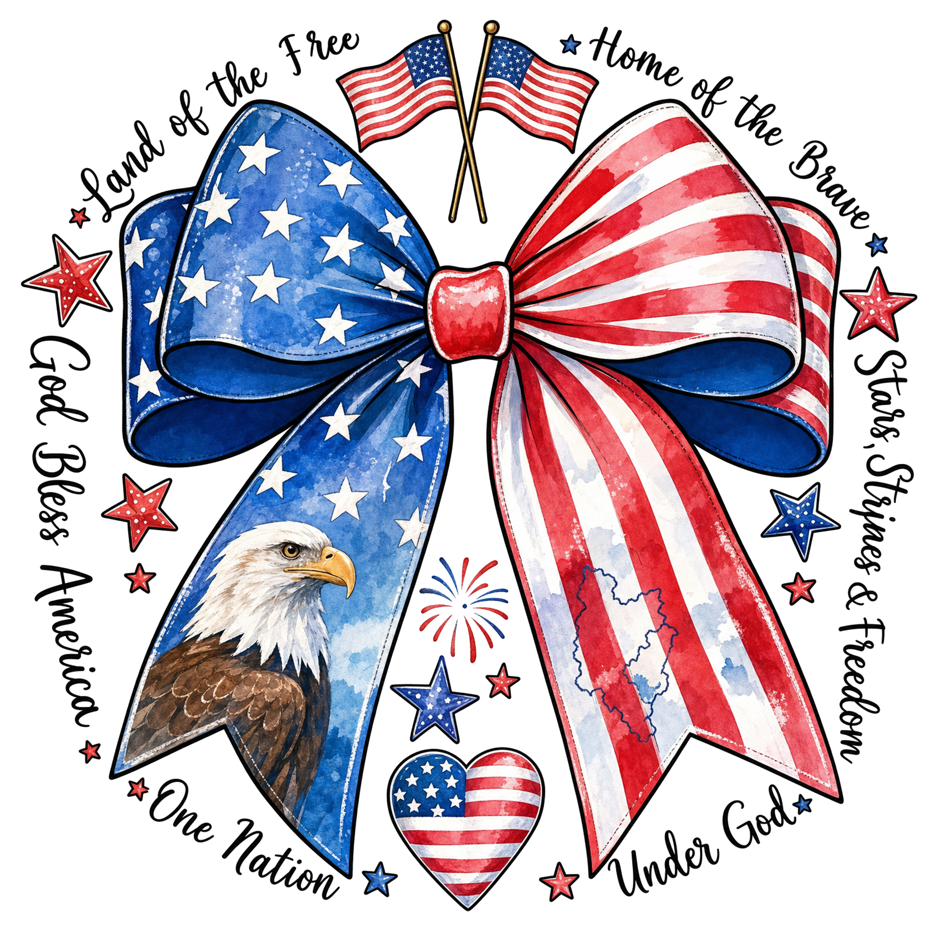 Bow Flag, eagle