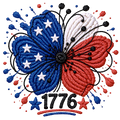 1776 (red, white, blue)