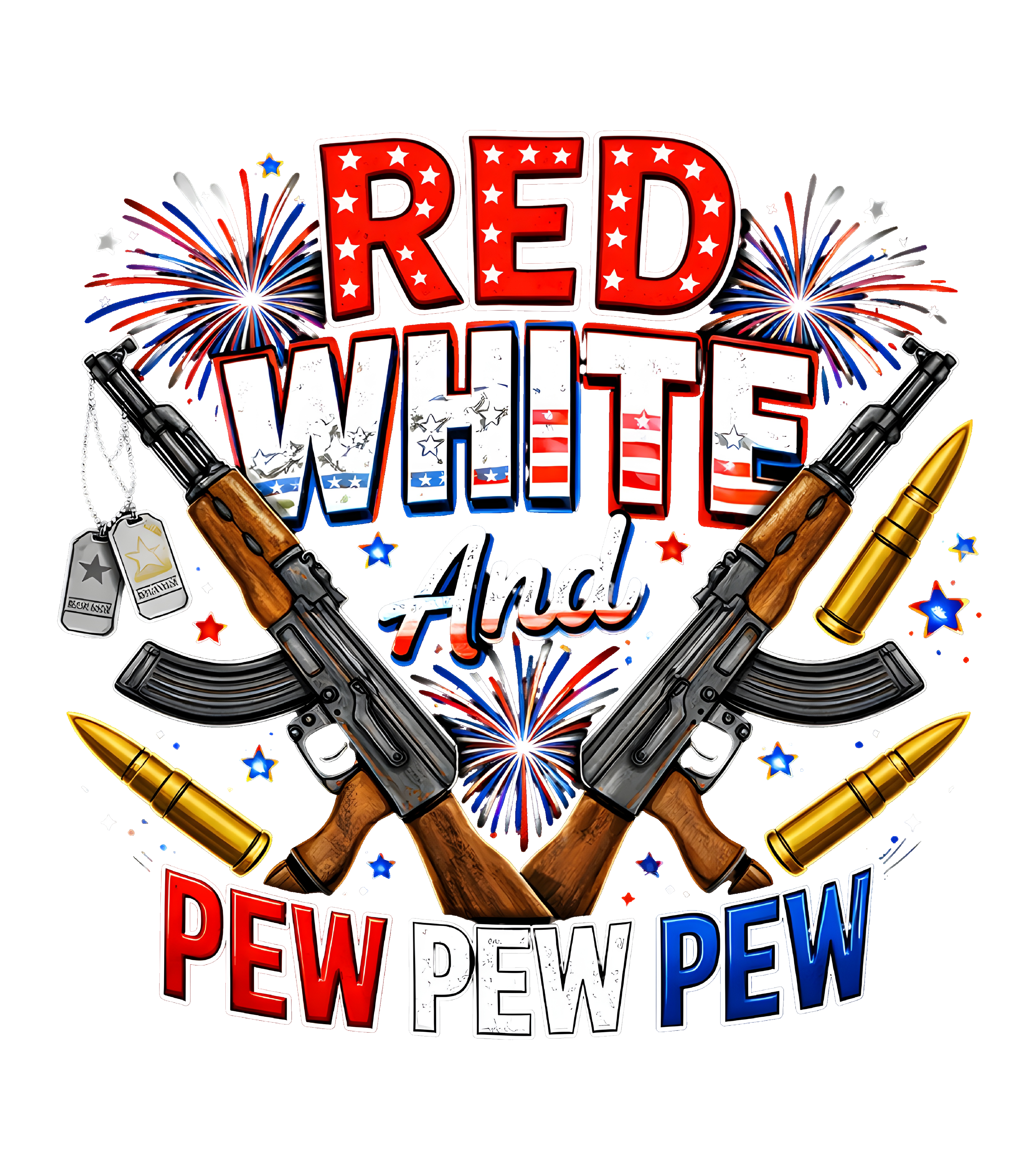 Red, White & Pew Pew Pew