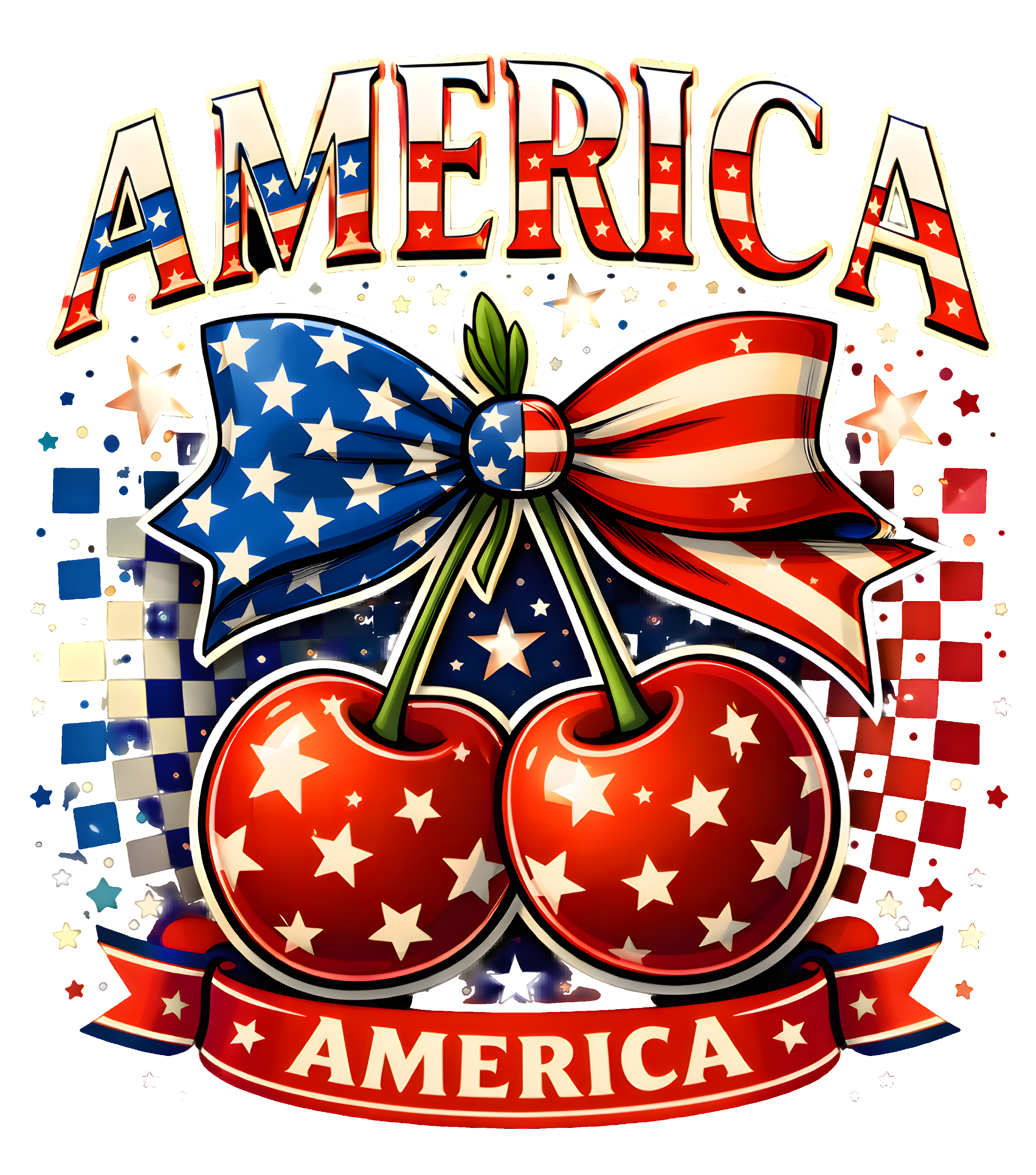 America Cherries Bow