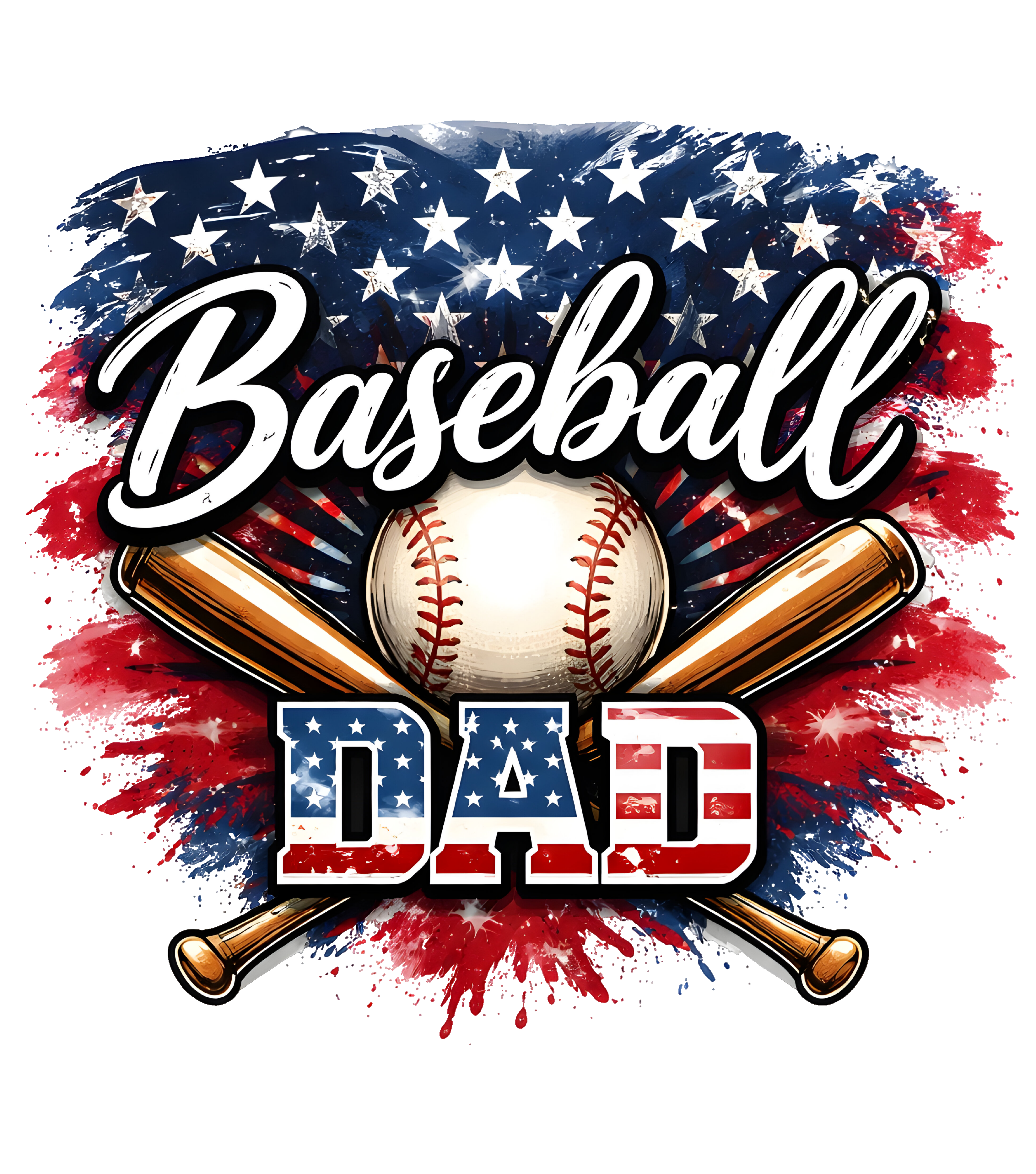 Baseball Dad Full Color
