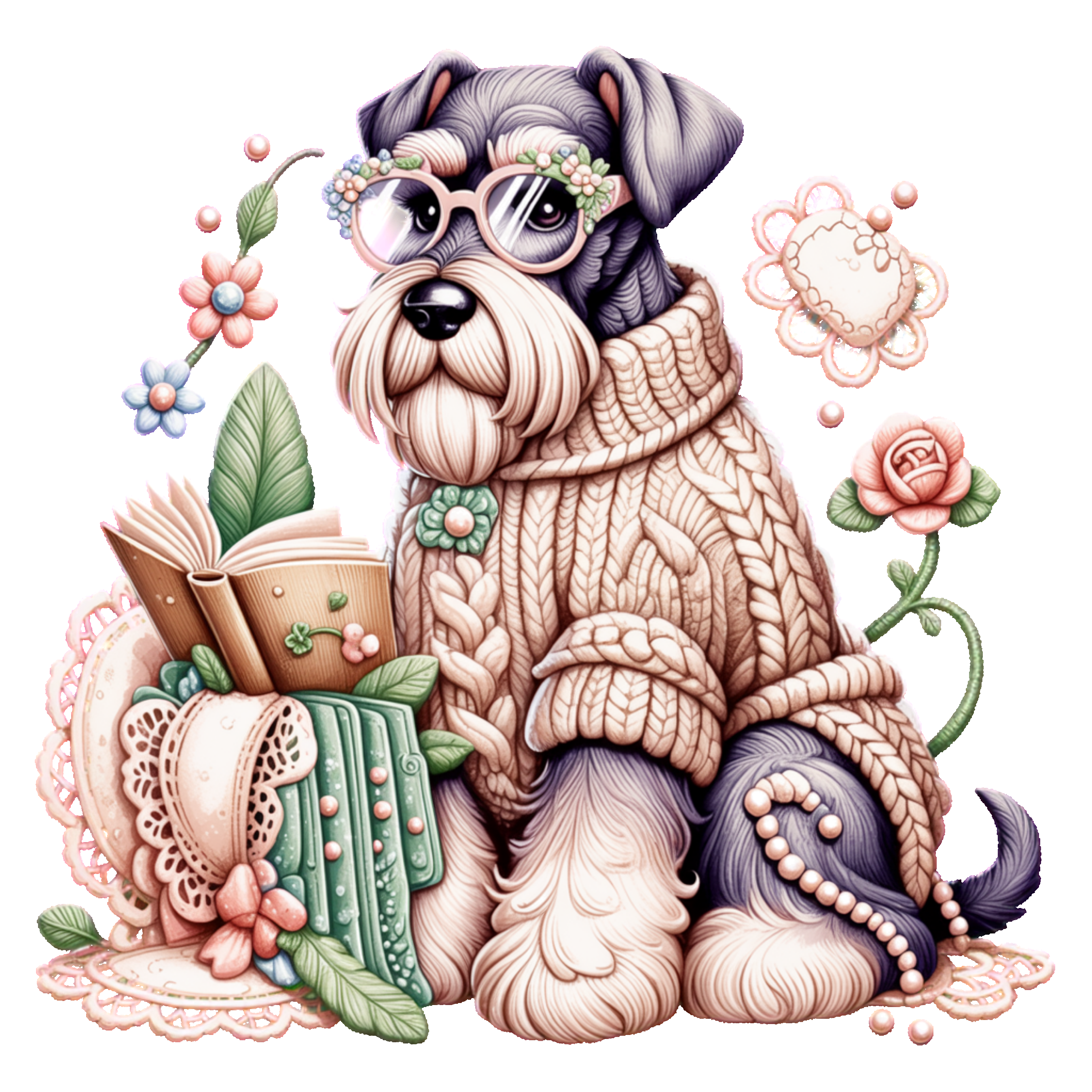 Schnauzer w/Sweater
