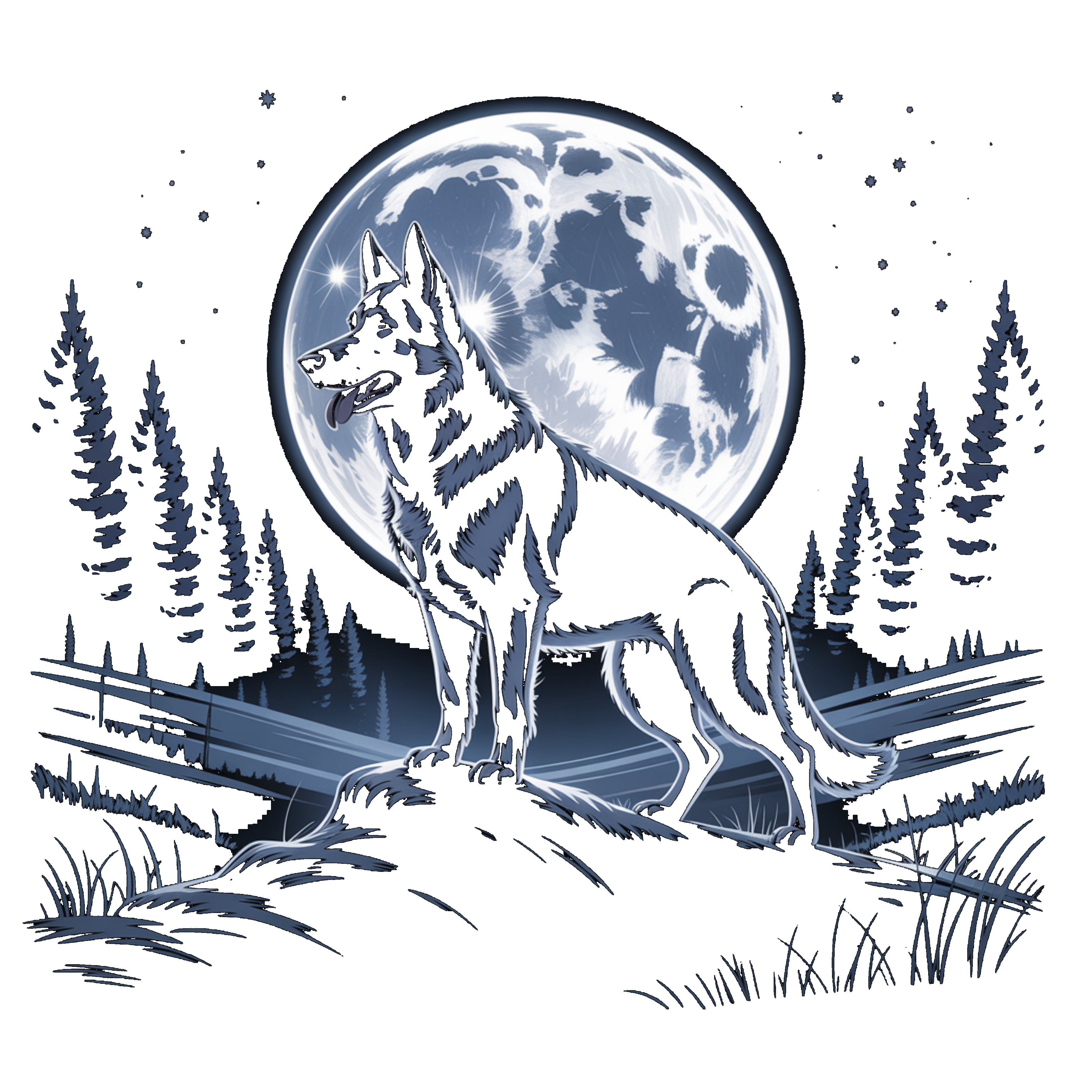 German Sheppard (Black Knockout)
