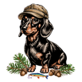 Dachshund w/cap