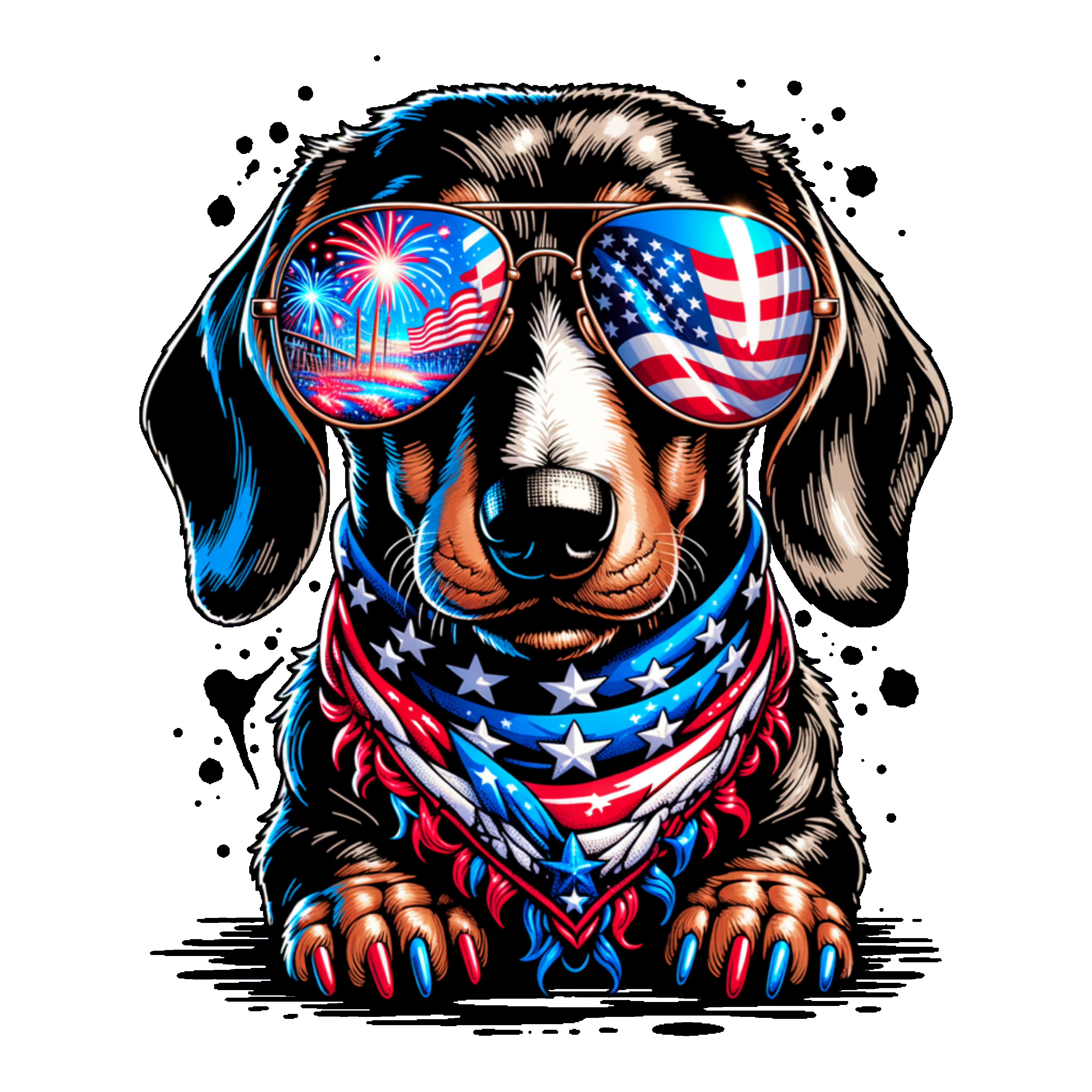 Dachshund 4th of July2