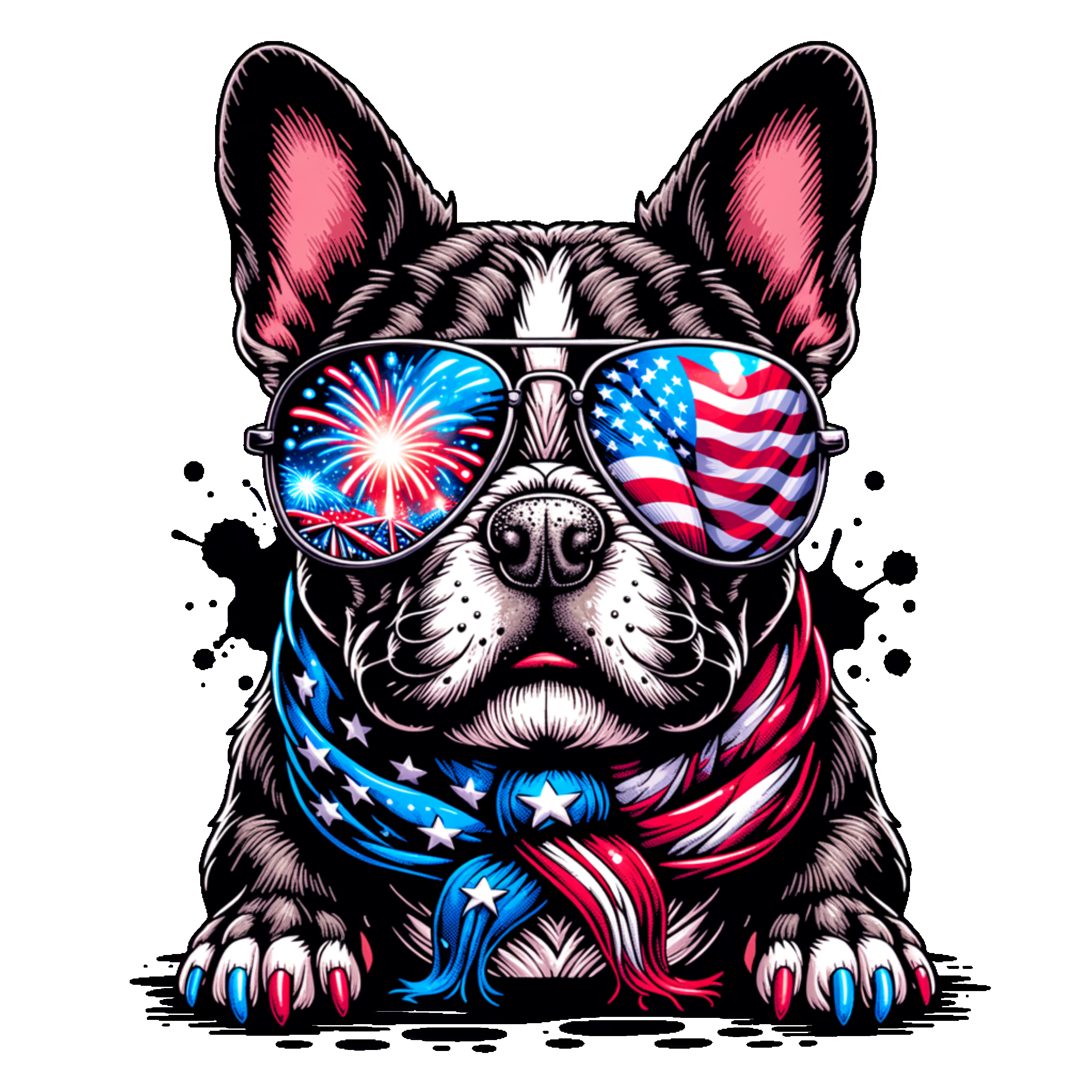 Frenchie 4th Of July