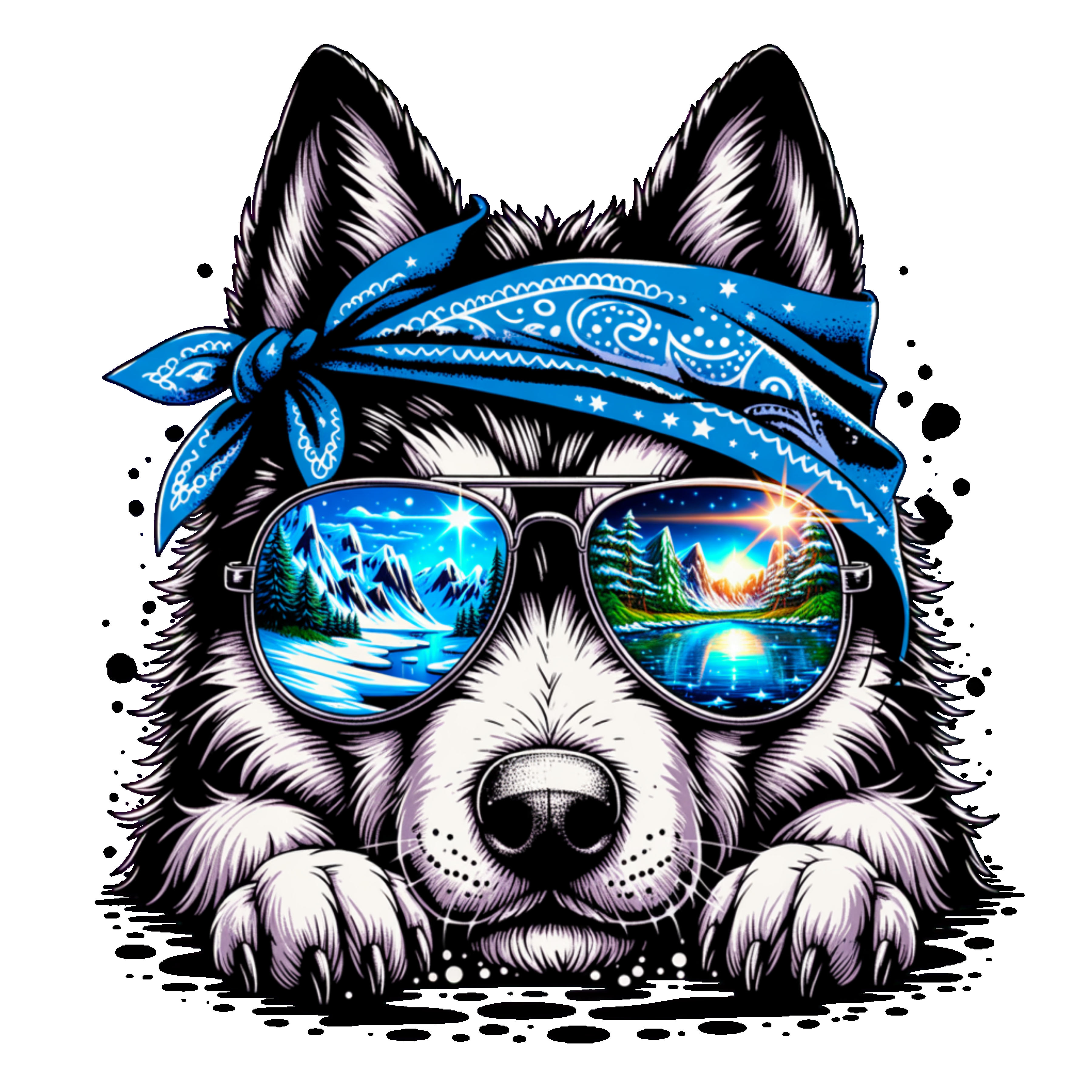 Husky w/Glasses2
