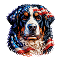 Bernese Mountain Dog (red,white,blue)