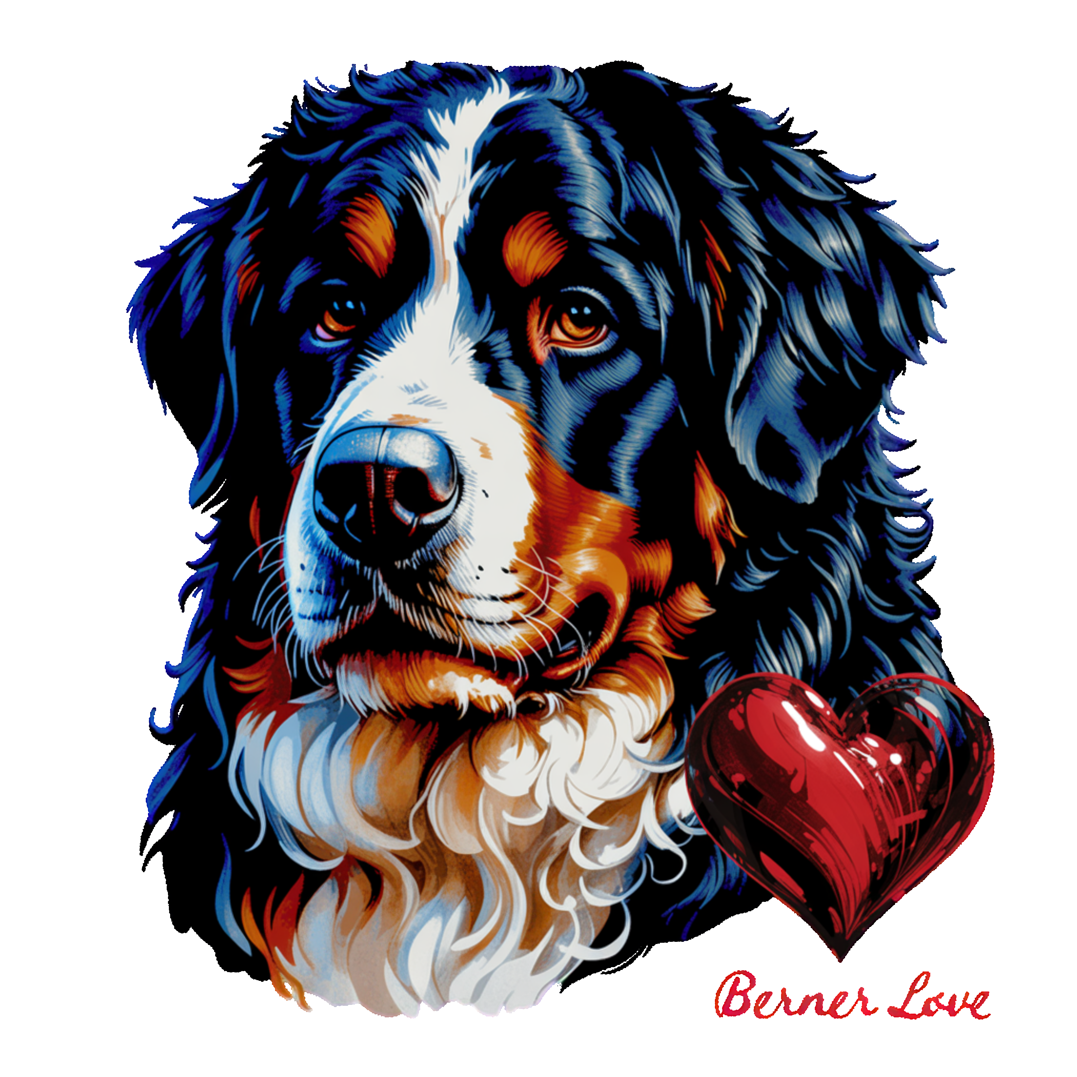 Bernese Mountain Dog (Heart)