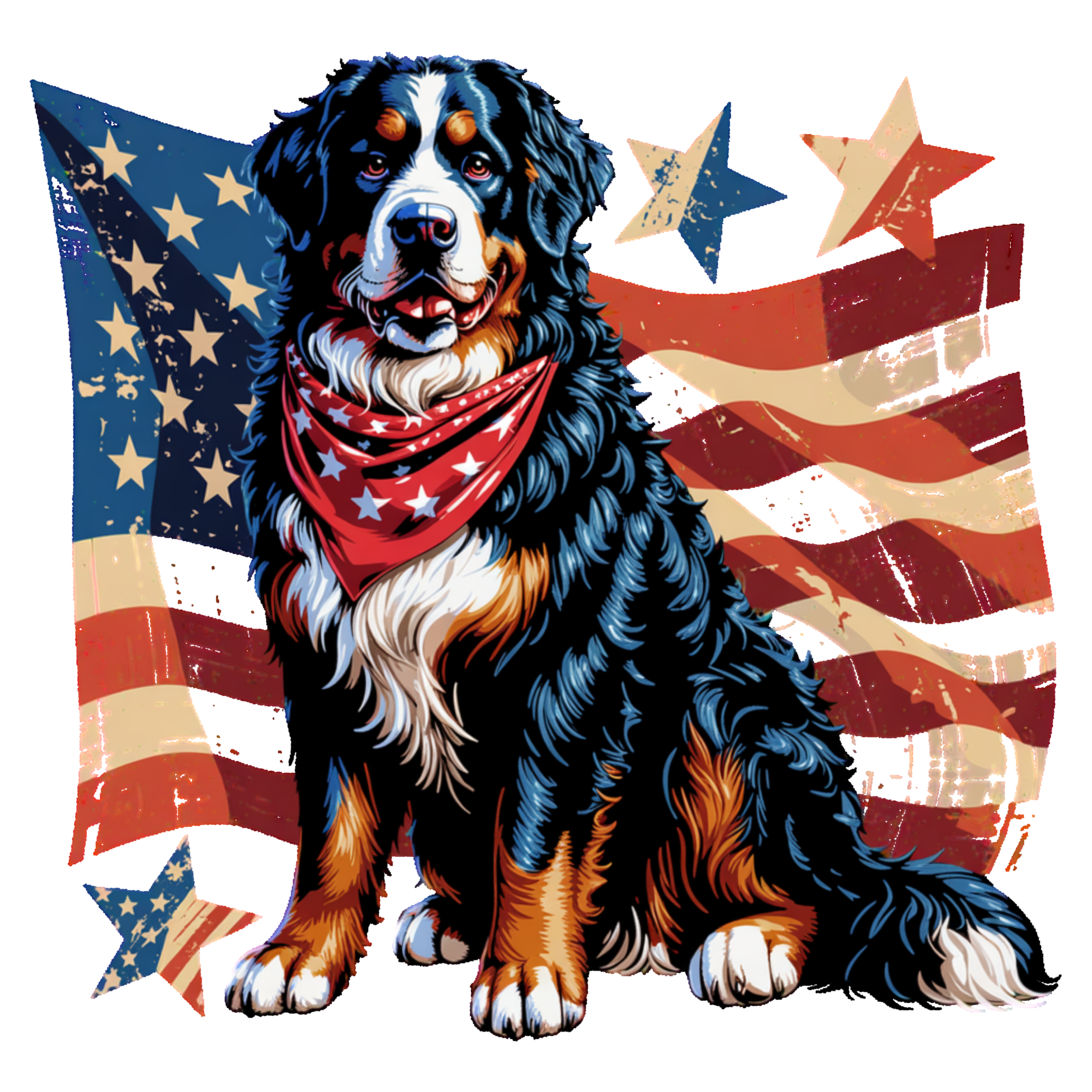 Berner w/Flag