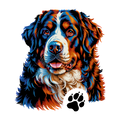Bernese Mountain Dog (pawprint)