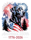 Black Lab w/Flag (Dark Backround)