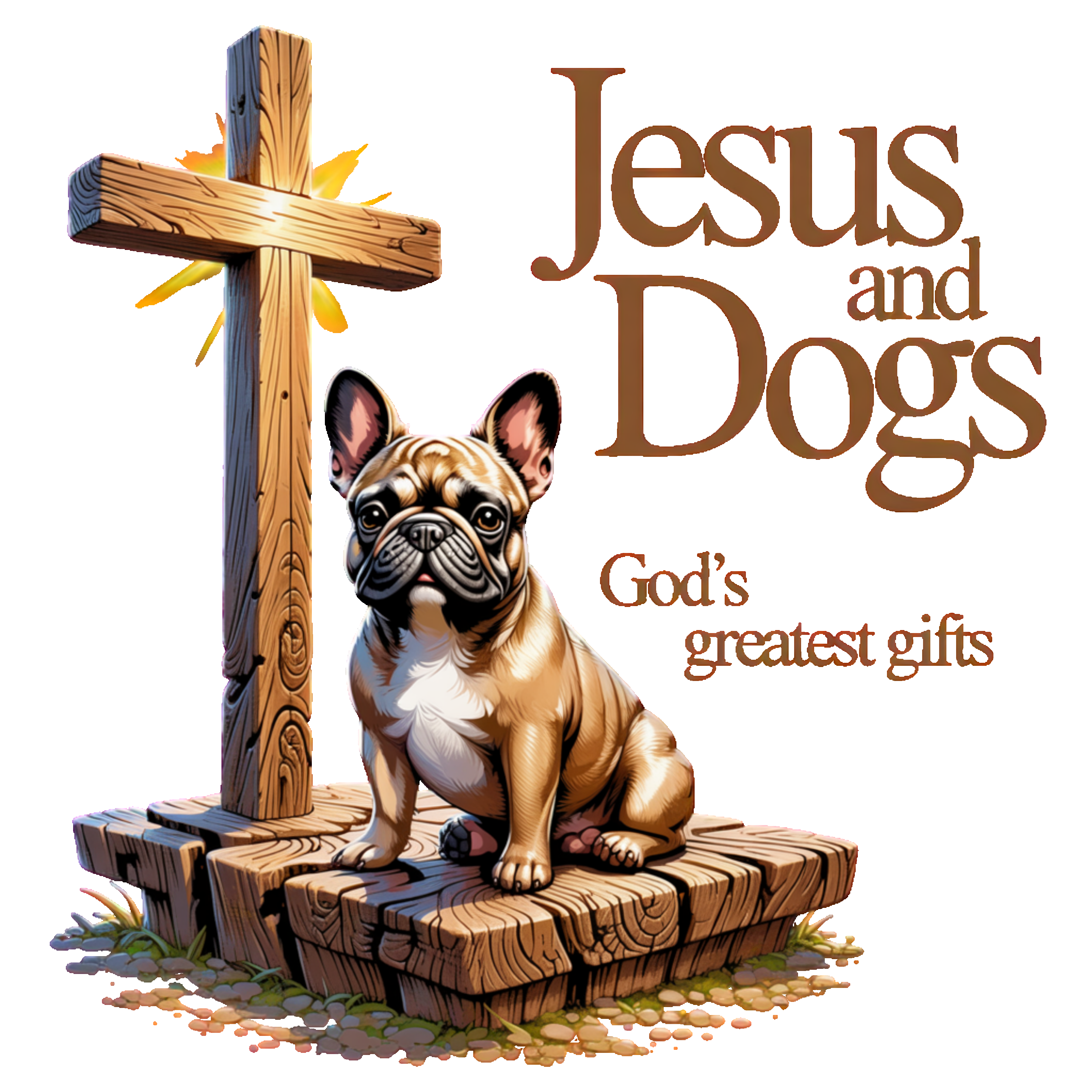Jesus and Dogs Frenchie