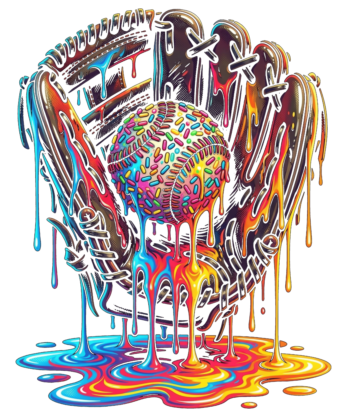 Baseball Knockout (black backround)