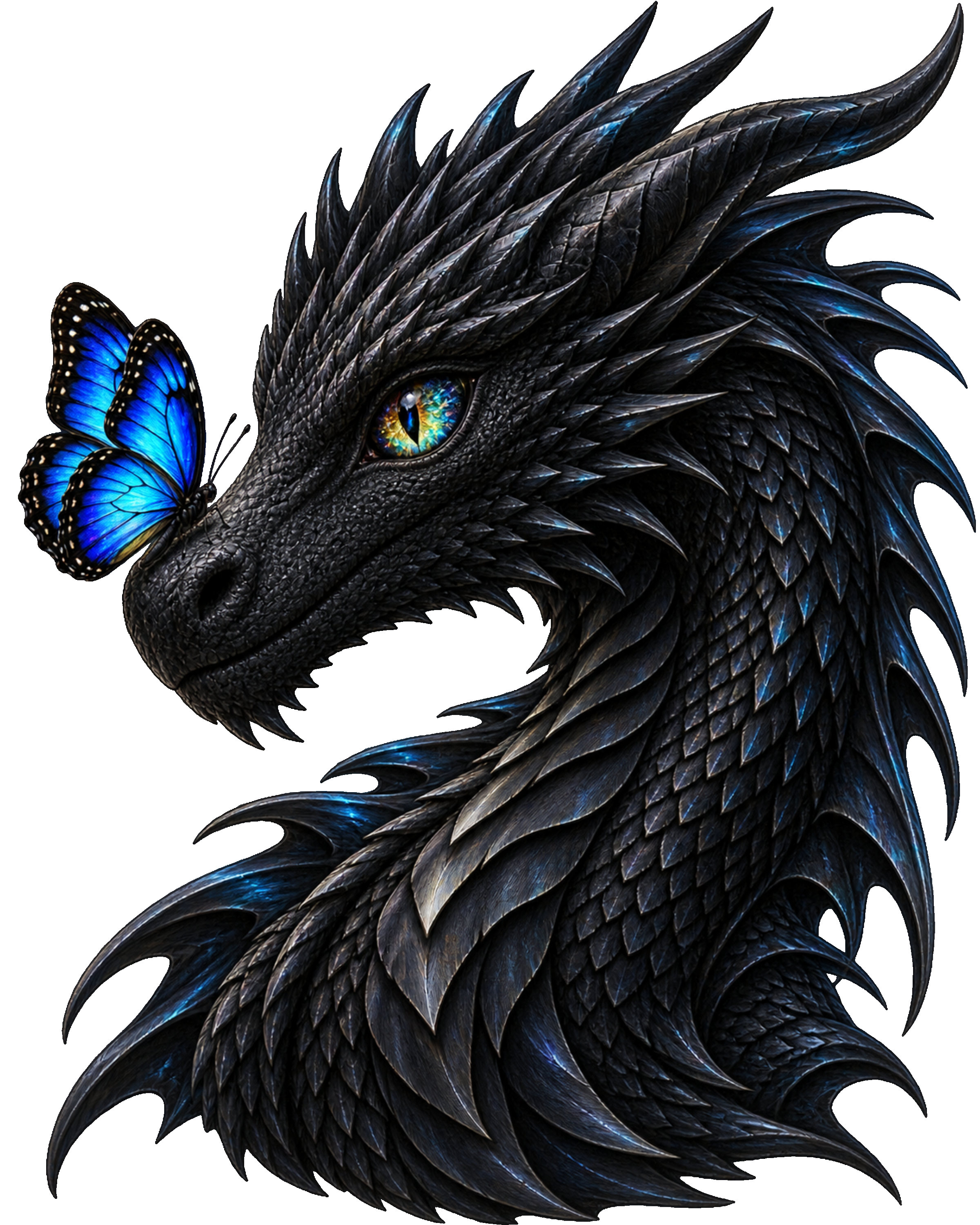 Black Dragon & Butterfly