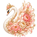 Floral Swan