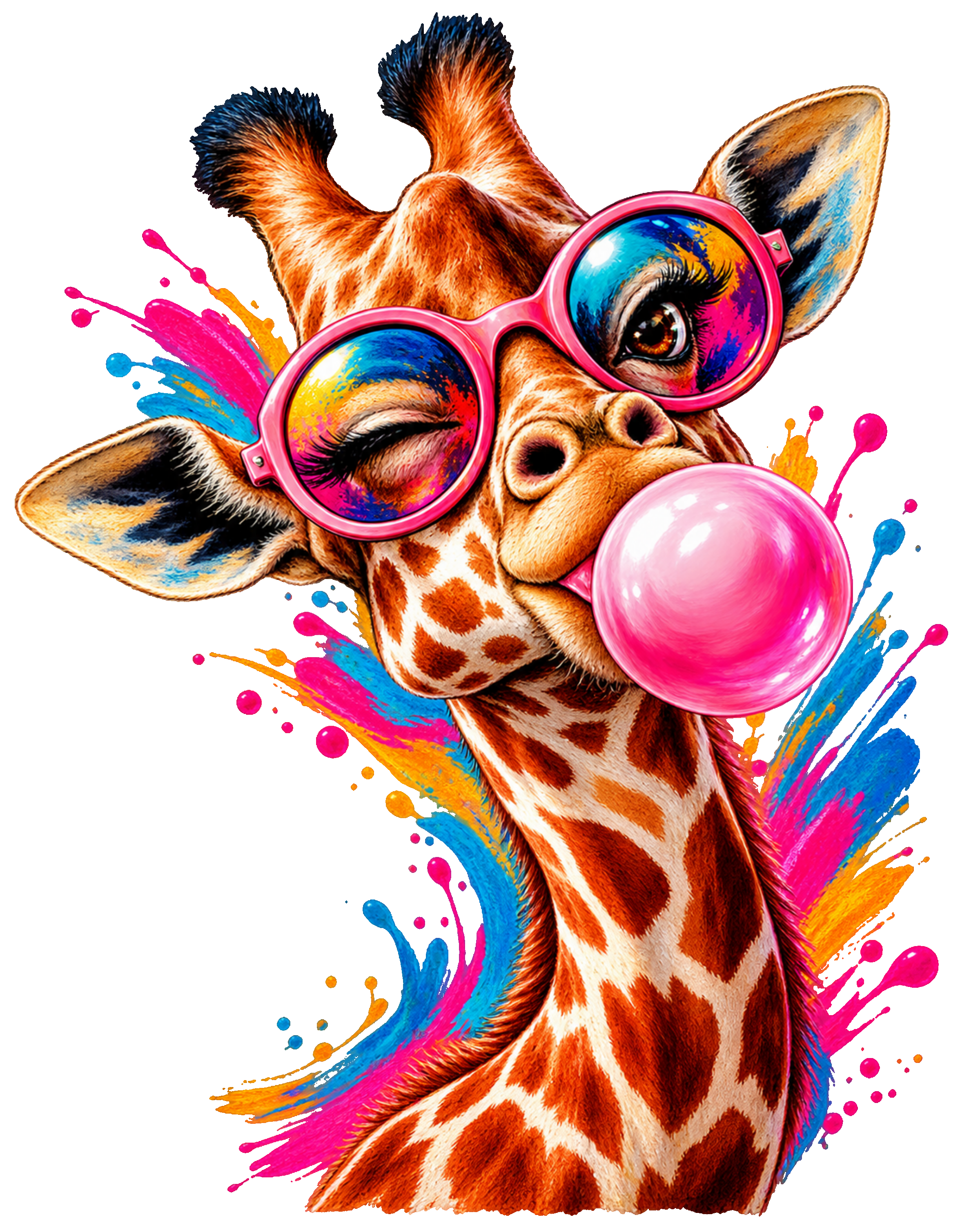 Giraffe Pop Art