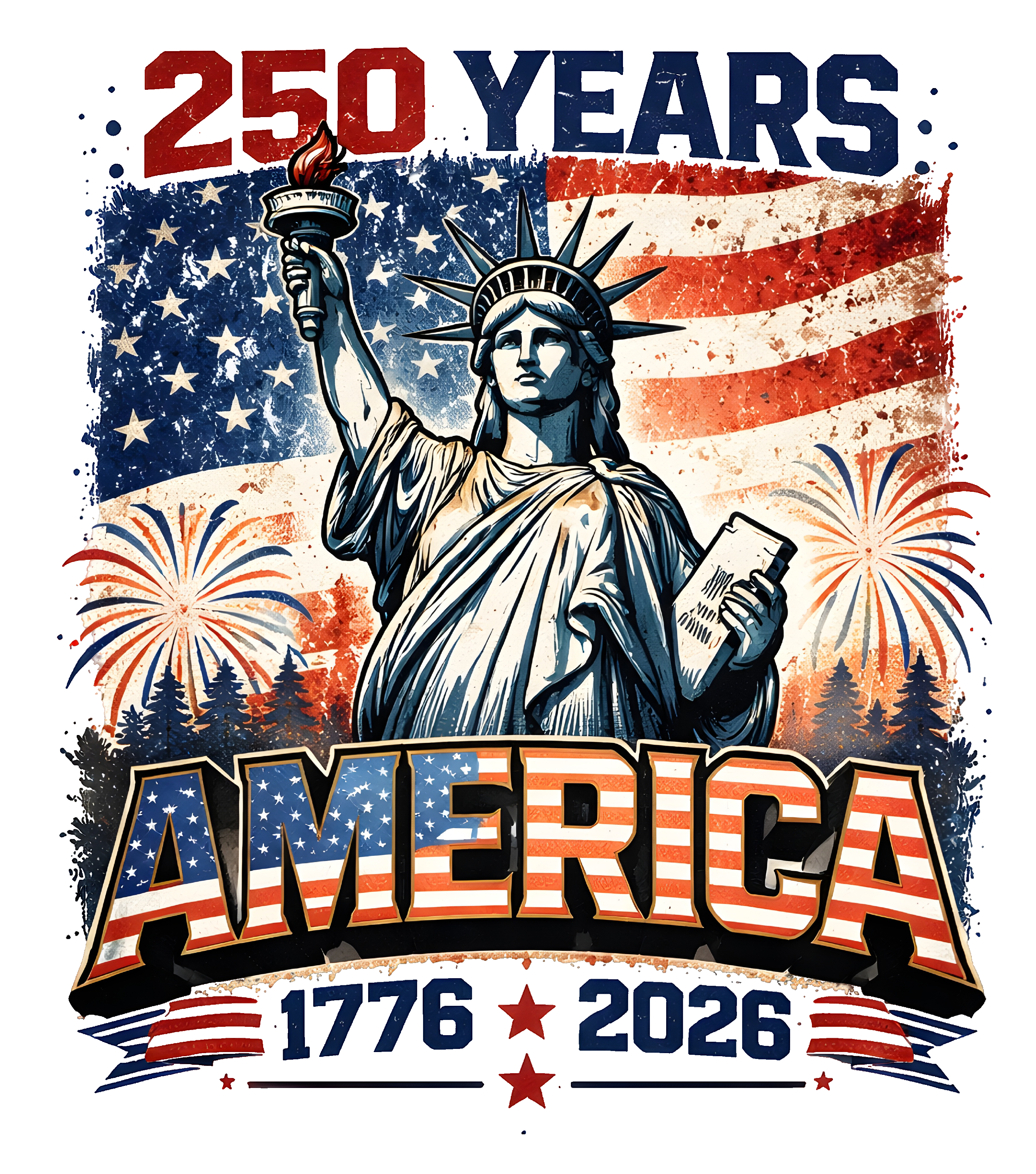 250 Years America (statue of liberty)