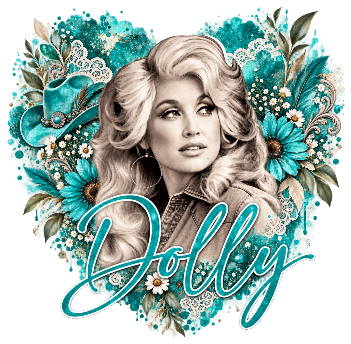 Dolly floral heart