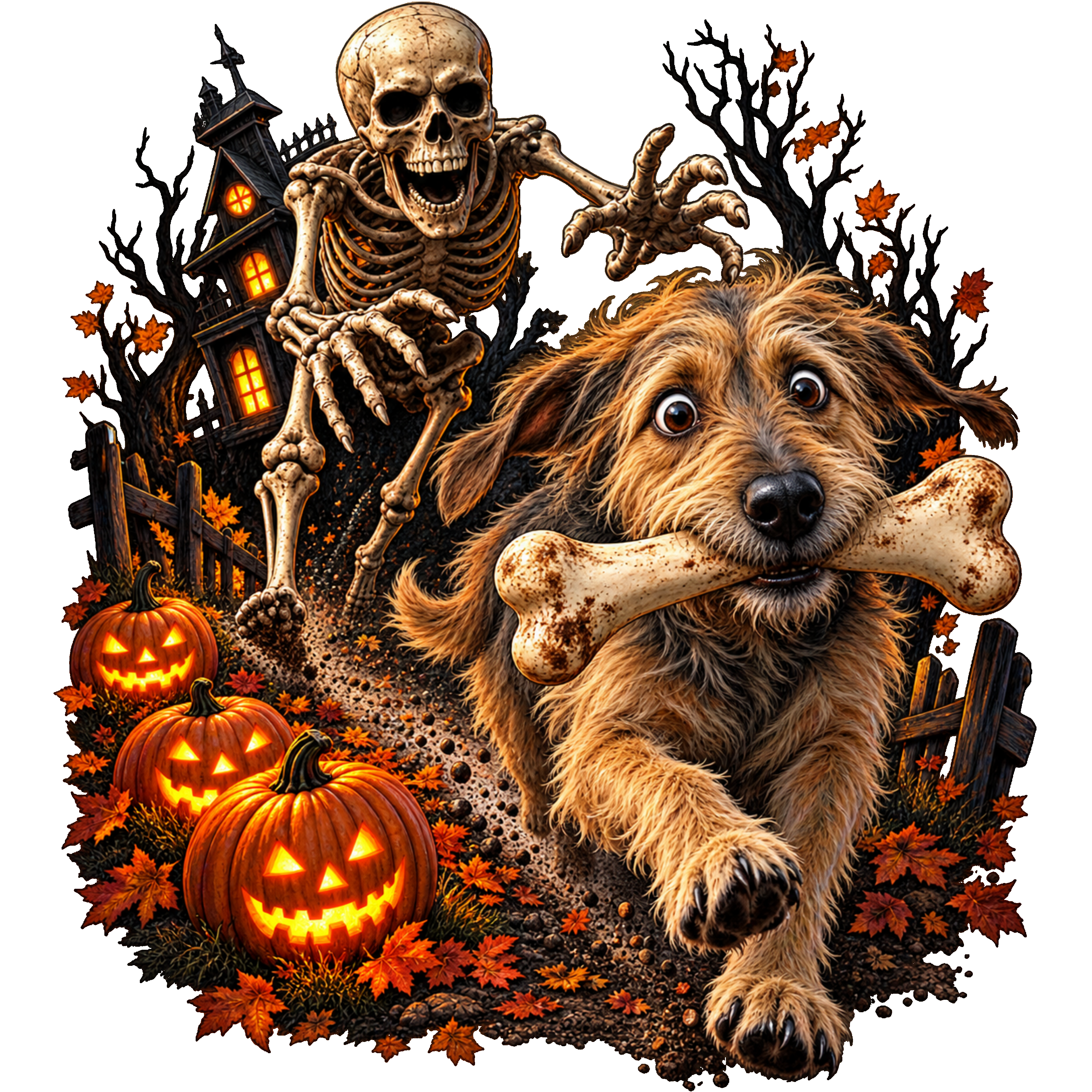 Haloween Skeleton Dog