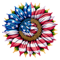Sun Flower (red, white, blue)