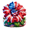 Hibiscus Flower2 (red, white, blue)