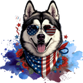 Husky (red, white, blue)