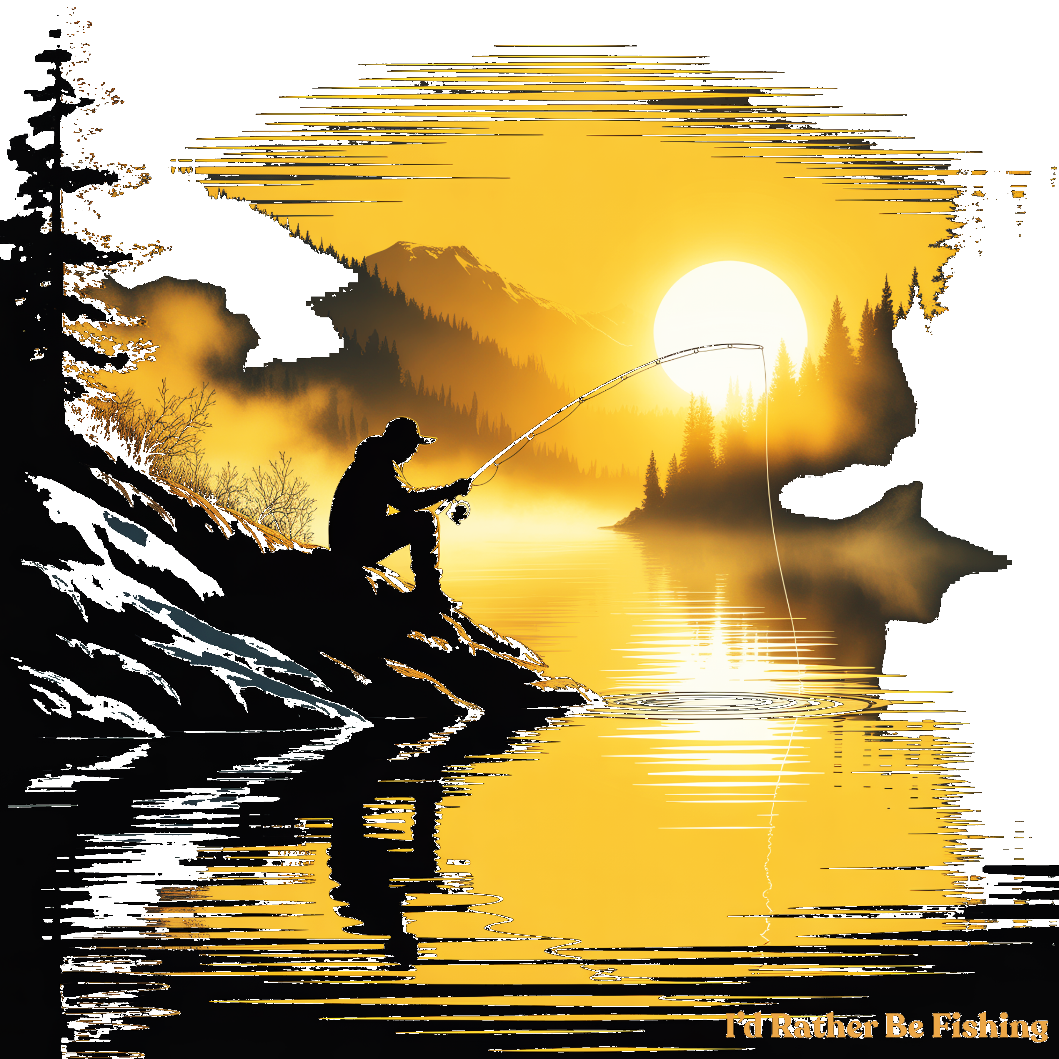 Shoreline Fishing (Black Knockout)
