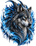 Icy Wolf Dragon