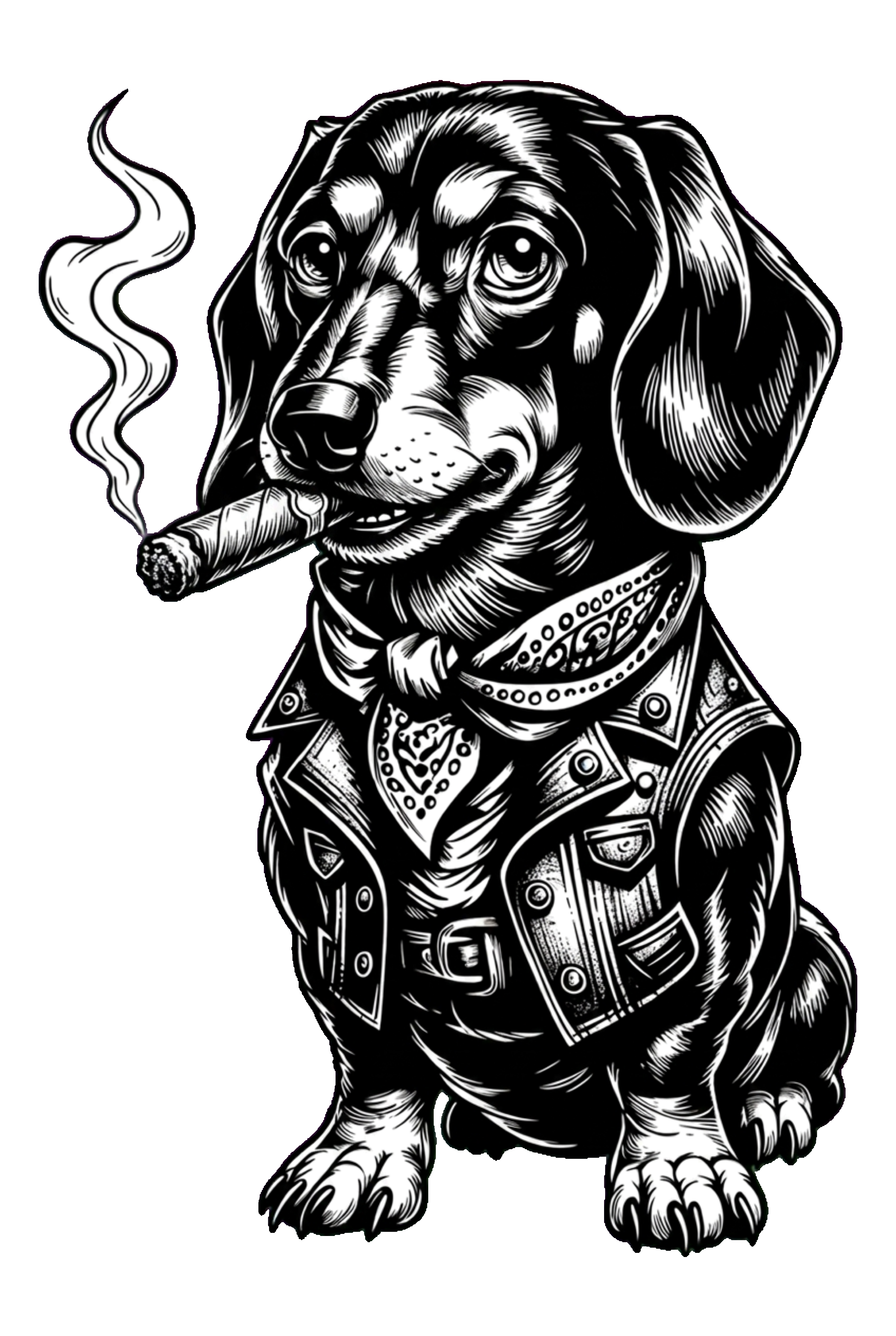 Dachshun (smoking)