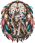 Wolf Dream Catcher