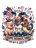 Happy Patriotic Farm 4th Of July