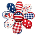 Stitch Flower (red, white, blue)