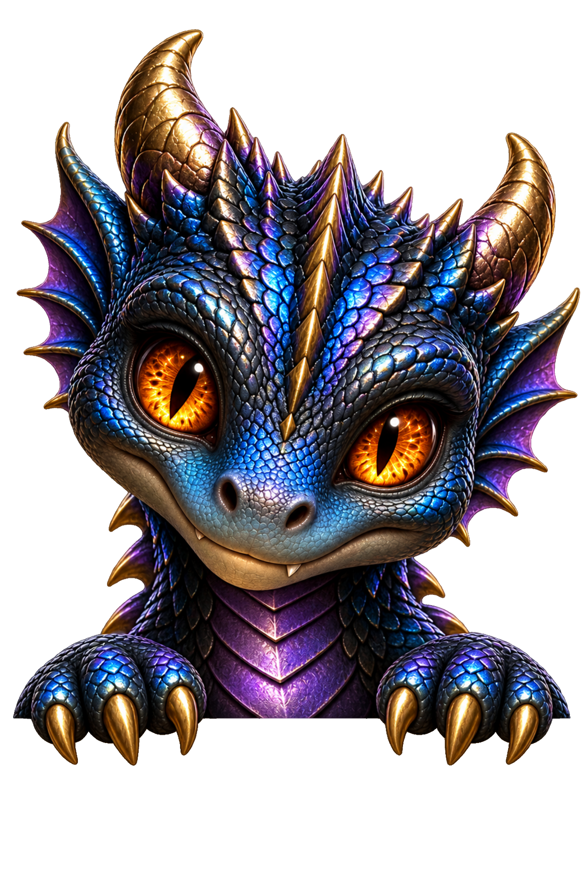 Blue Peeking Dragon