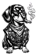 Dachshun (smoking)