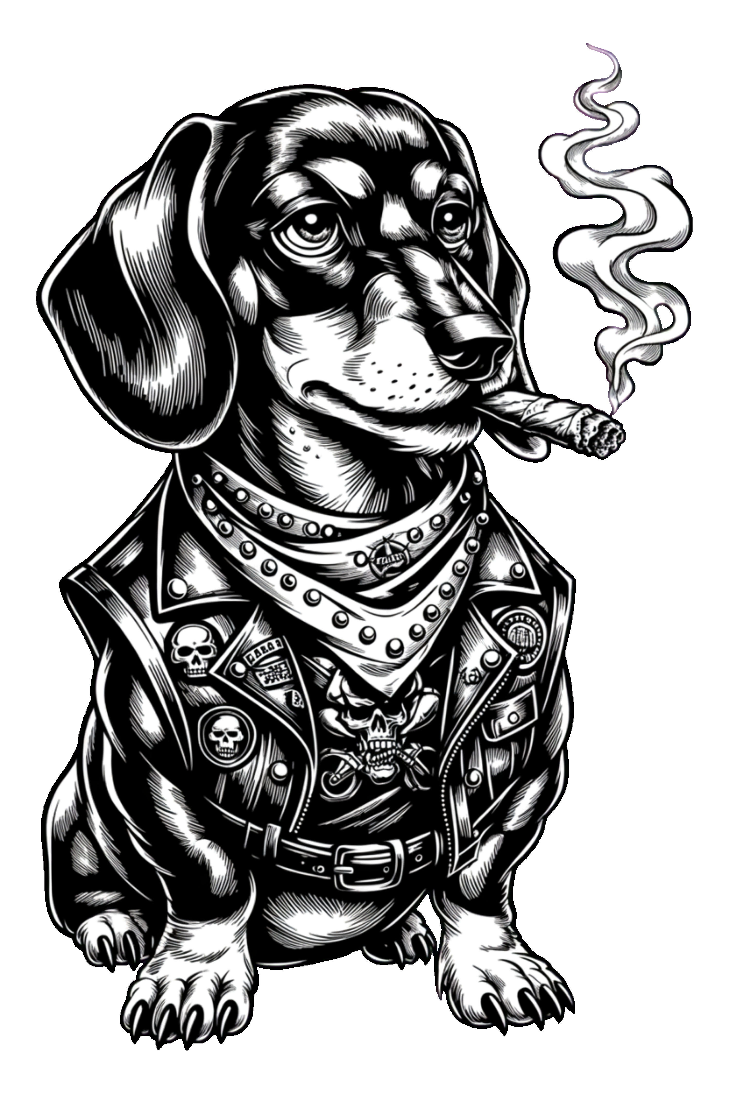 Dachshun (smoking)