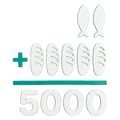 2 Fish + Five Loaves=5000