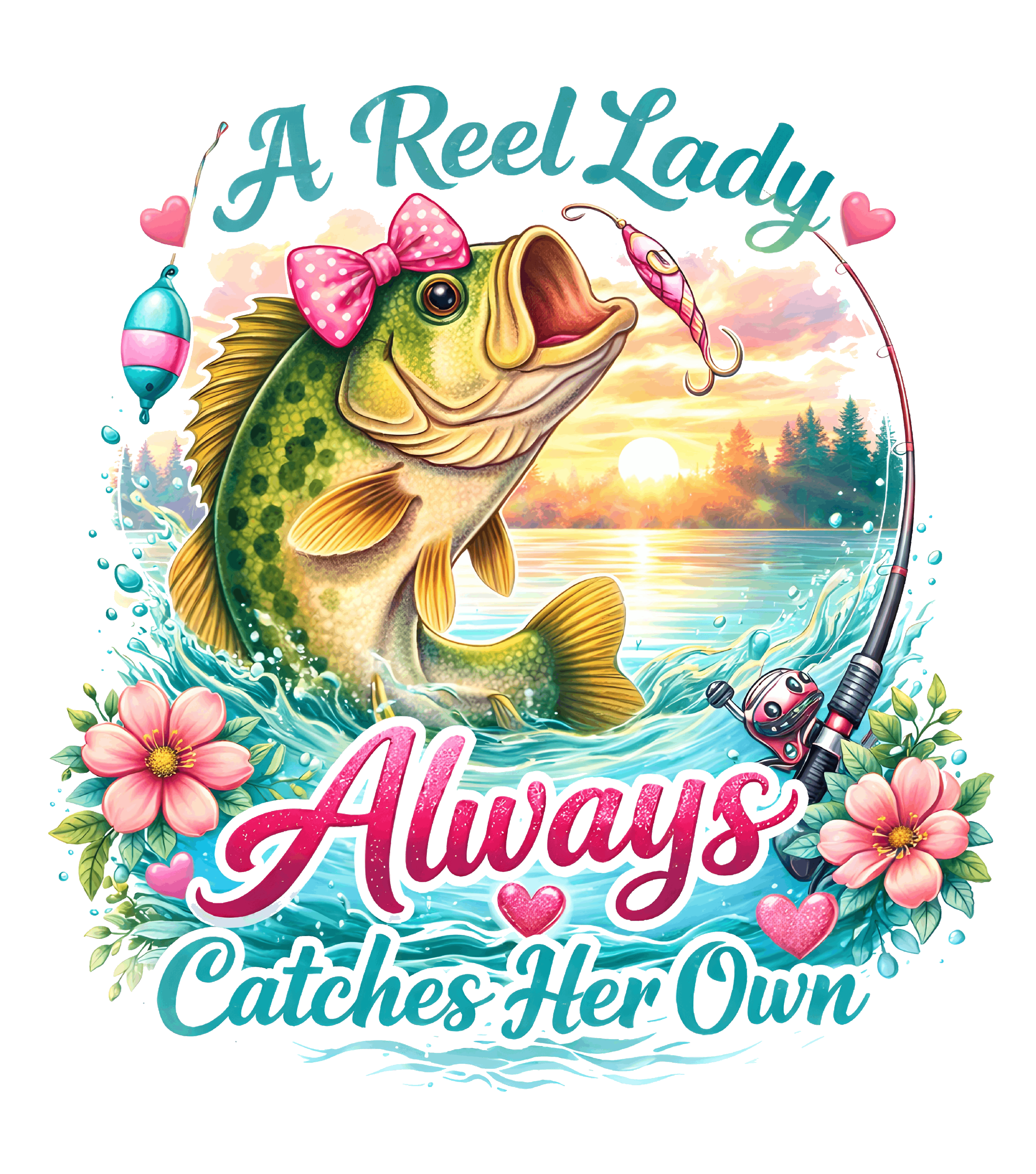 A Reel Lady Always Catches Her Own