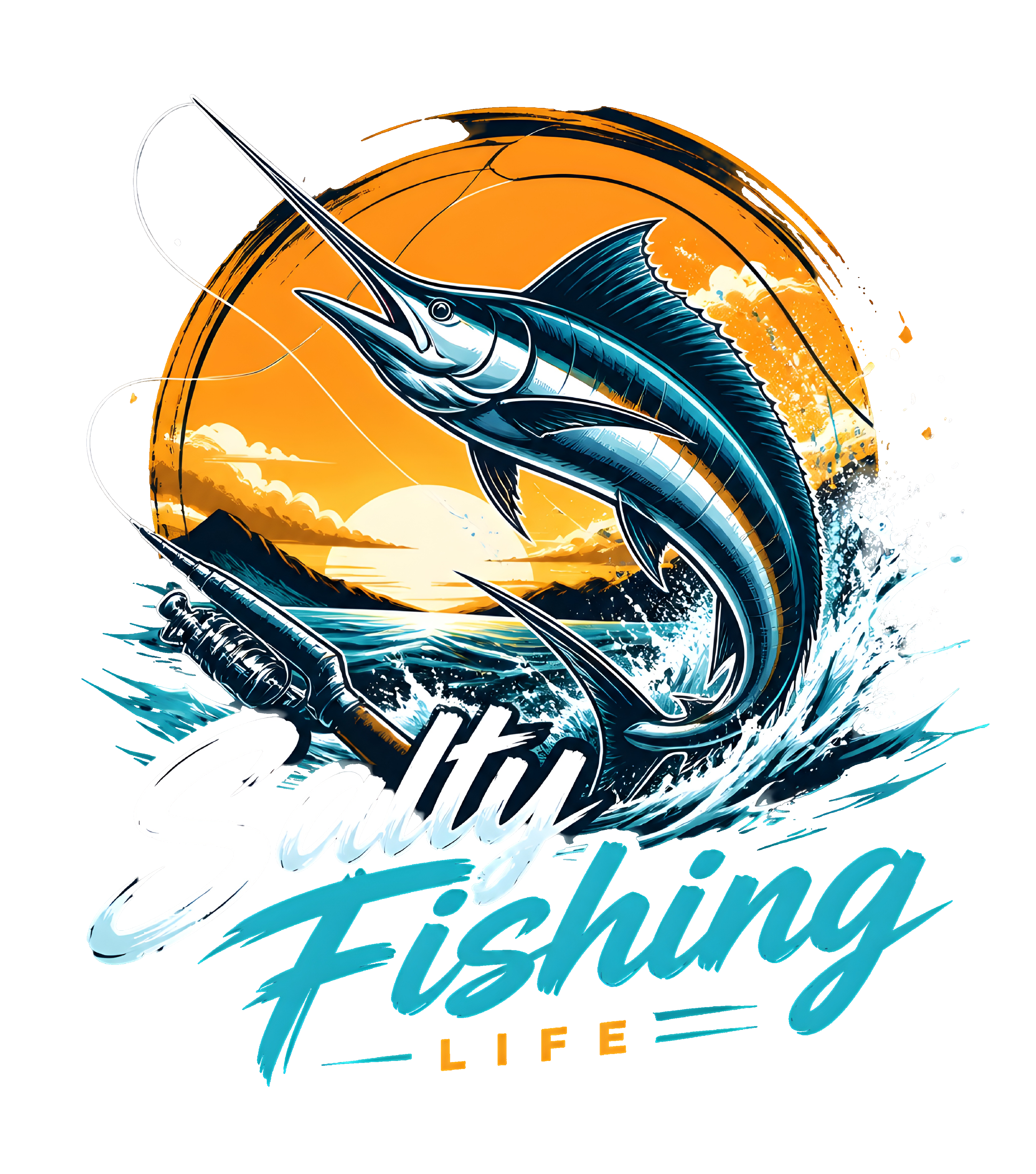 Salty Fishing (Dark Backround)