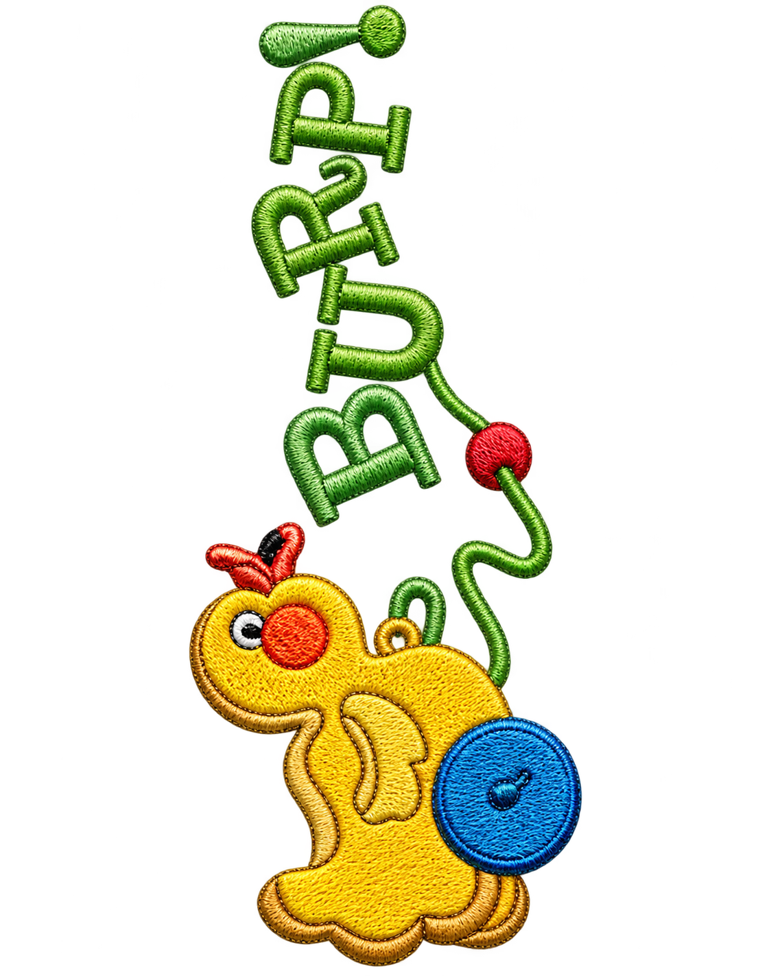 Embroidered Duck Burp