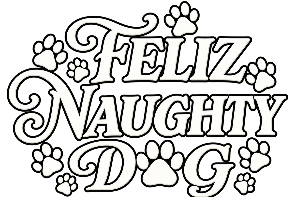 Feliz Naughty Dog DTF transfer