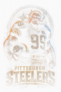Pittsburgh Steelers Gridiron Halftone (Black Background)