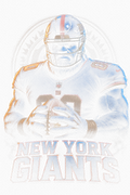 New York Giants Gridiron Halftone (Black Background)