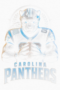 Carolina Panthers Gridiron Halftone (Black Background)