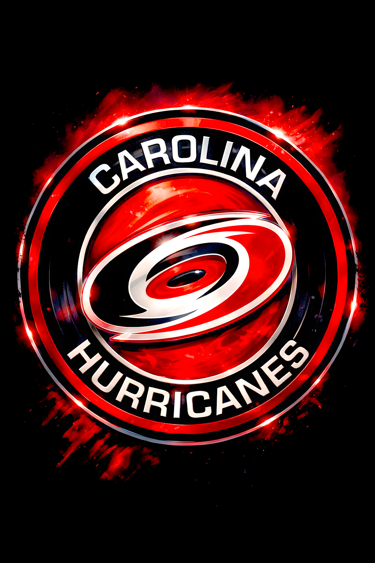 Carolina Hurricanes Hockey Halftone