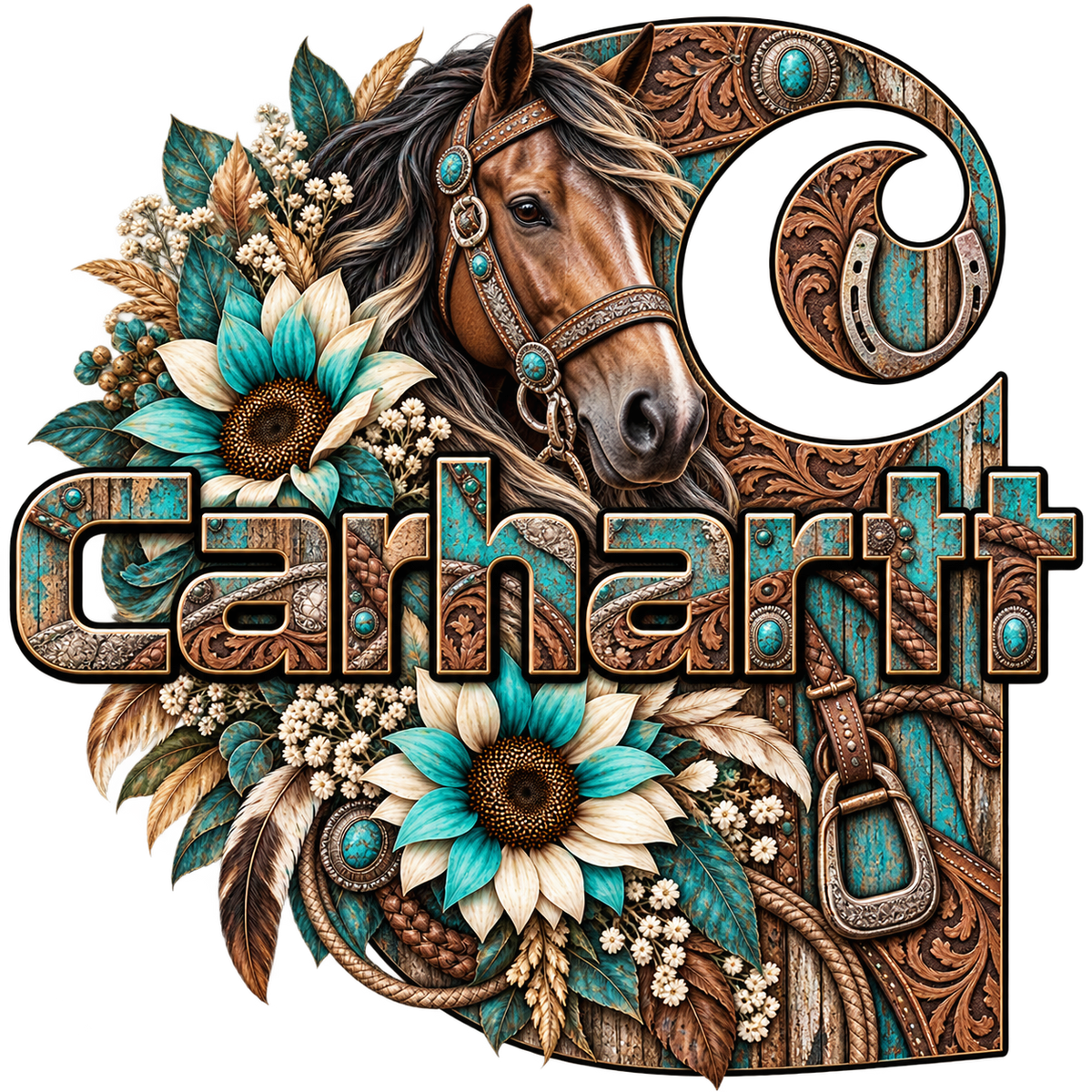 Carhartt (teal Horse)