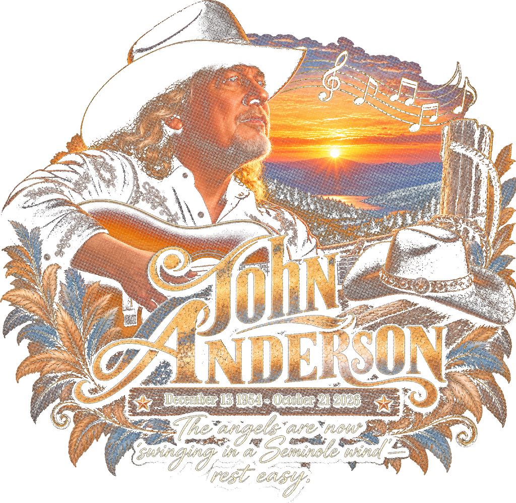 John Anderson Memorial Sunset Tribute shown on a black background